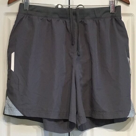 Champion Gray Polyester Swim Trunks Size Large - Picture 1 of 4